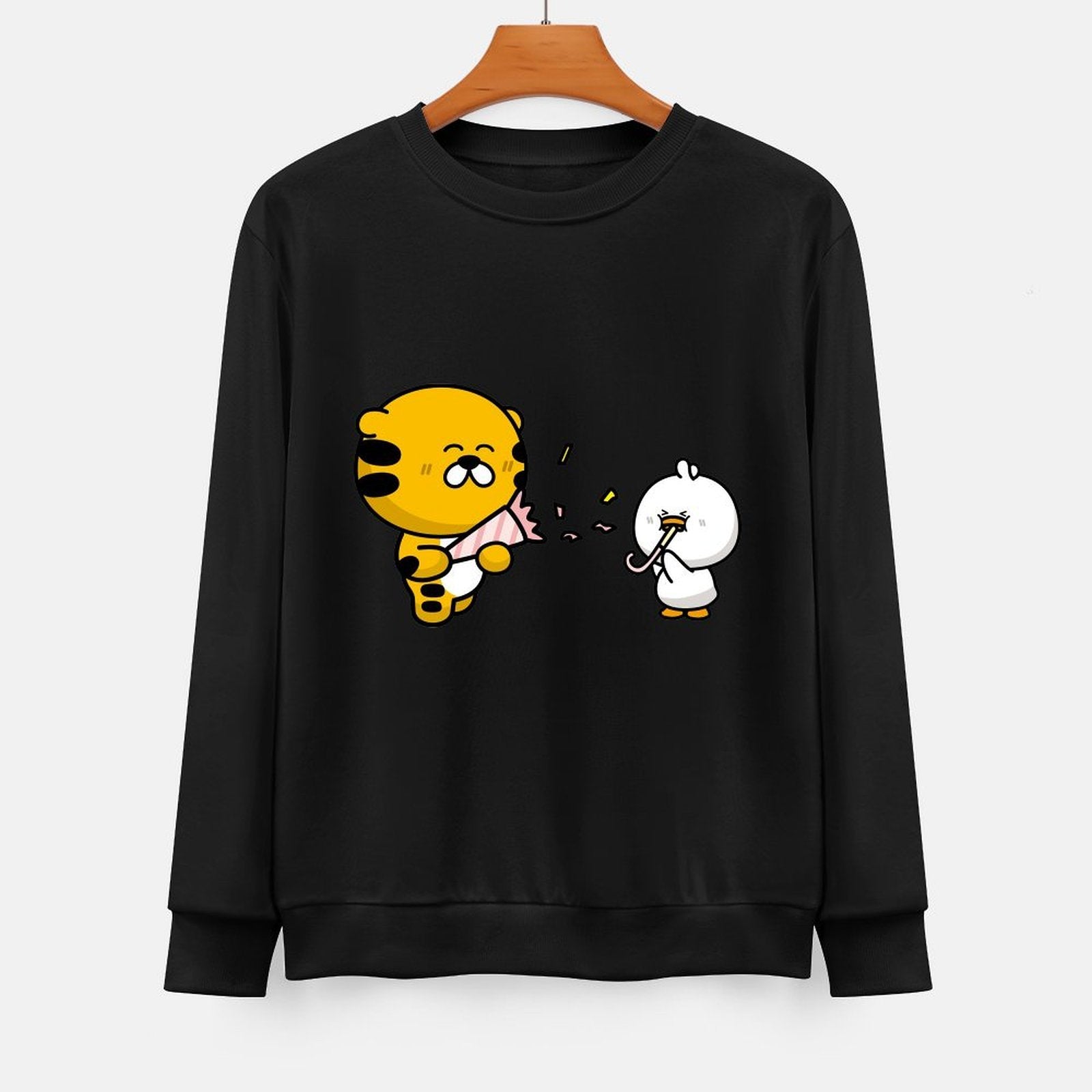 Front Patterned Long Sleeve TopSoftFeel DailyFit